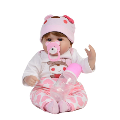 عروسک نوزاد دختر 43 سانتی مدل Reborn Lifelike Baby Girl Doll ZY605743_اسباب بازی